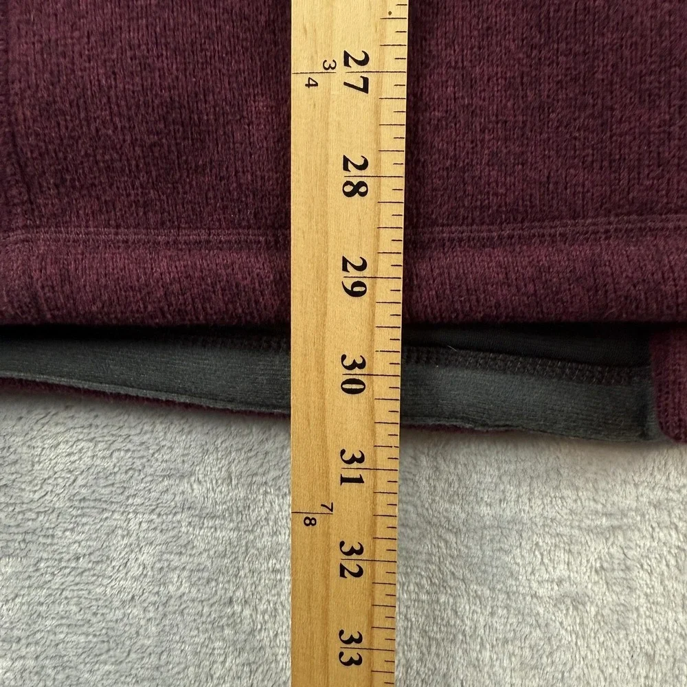 The North Face Jacket Mens XL Maroon Better Sweater Heathered Fleece Full Zip